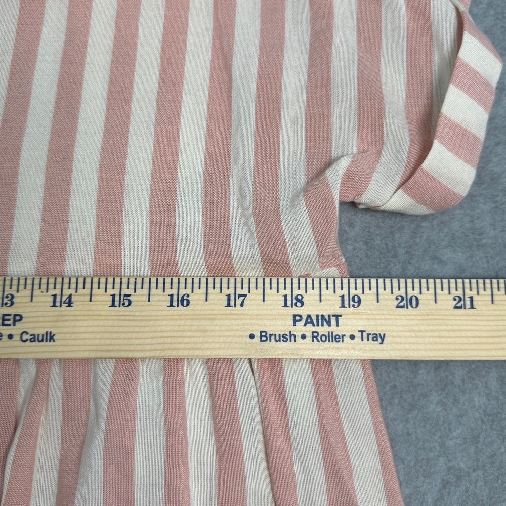 NWT Boohoo Womens Pink & Cream Linen Look Dress Made In Italy Size 12 New w tags - Picture 5 of 9
